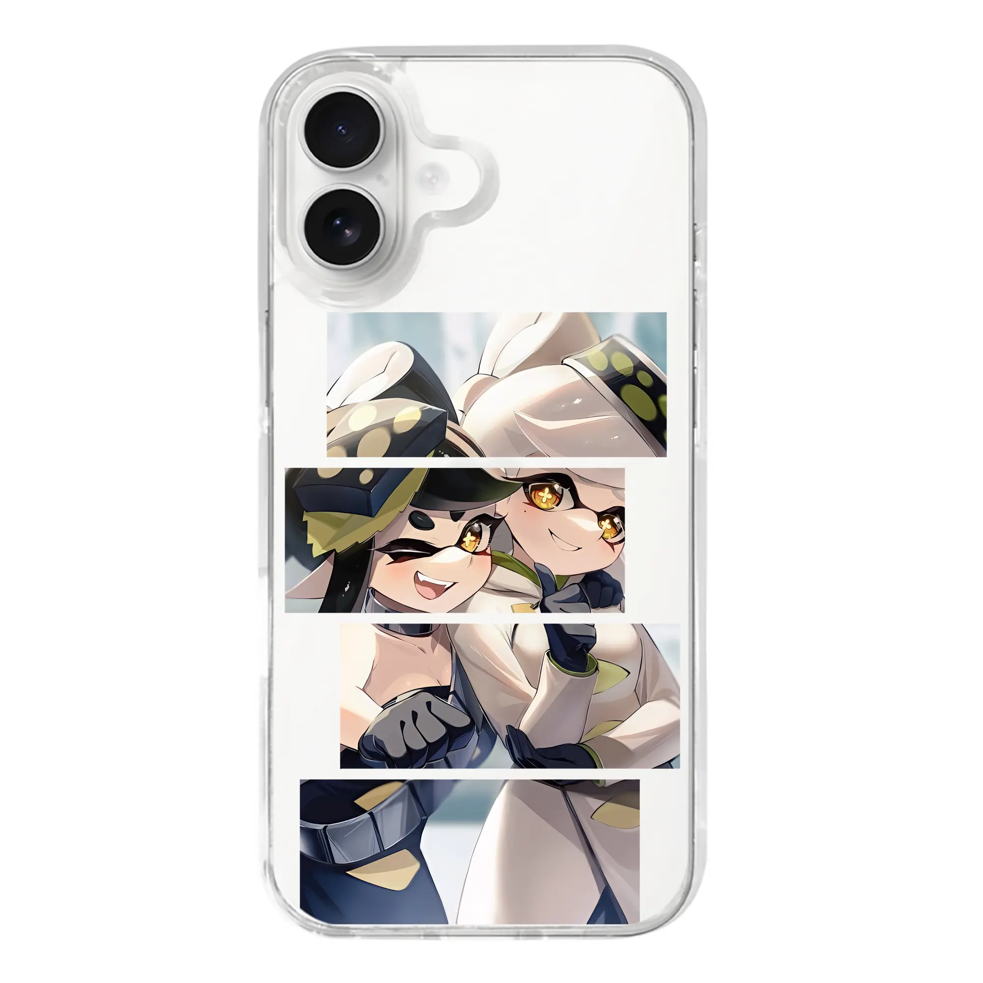 スプラトゥーン グッズ,シオカラーズ - iPhone 17シリーズ 透明スマホケース – 薄型・耐衝撃・精密フィット保護カバー